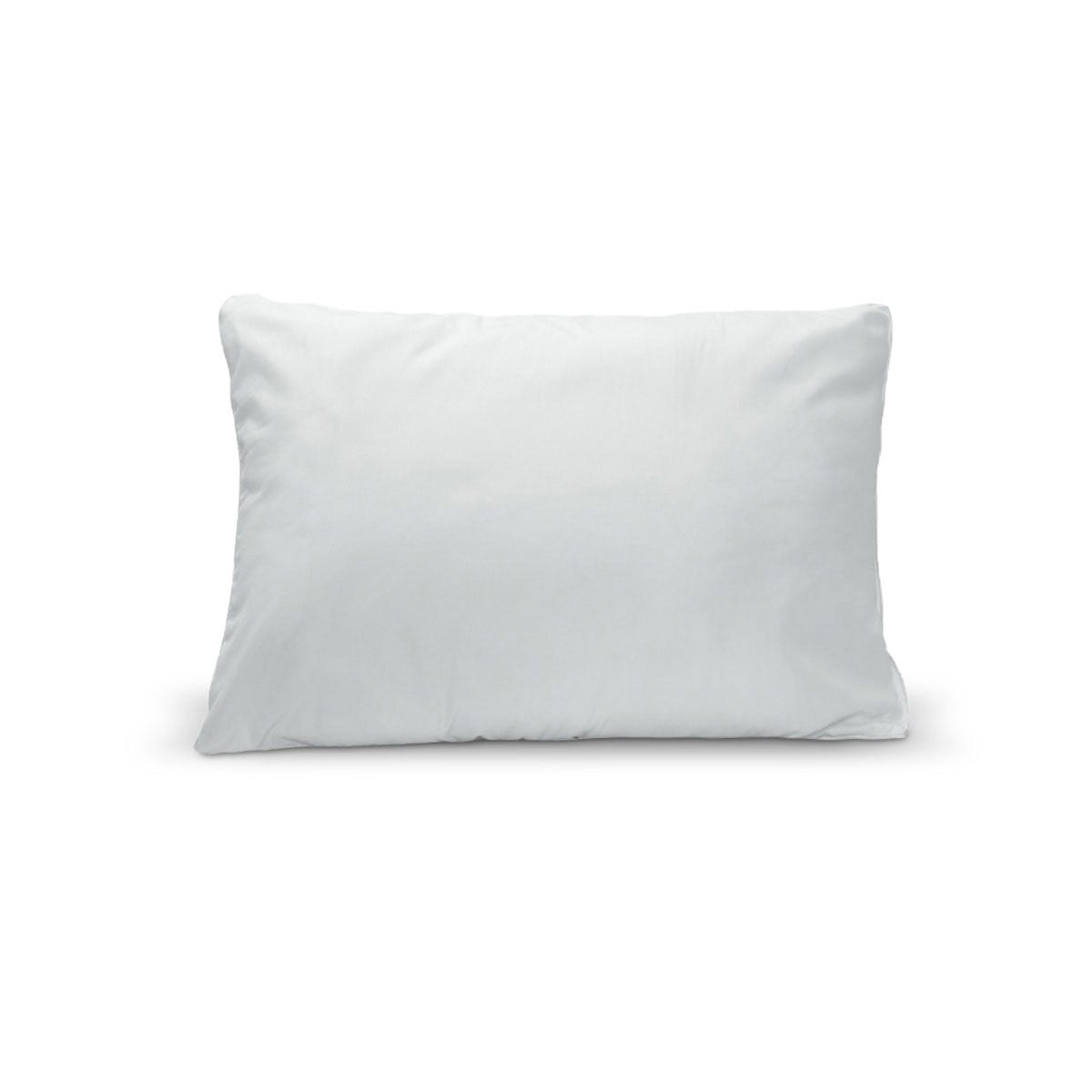 Almohada protectora de algodón afelpado color blanco, repelente a líquidos, cierre práctico para descanso higiénico