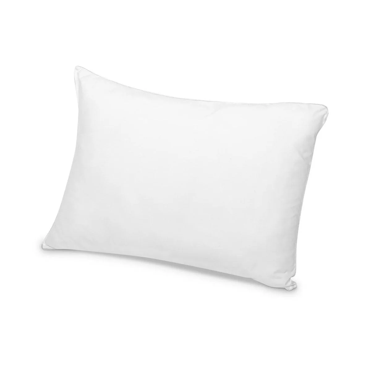 Almohada blanca hipoalergénica antiácaros con tratamiento antibacterial, soporte suave firme para descanso saludable